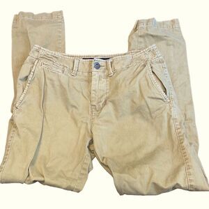 Men’s American eagle slim fit straight leg khakis 100% cotton size 30/34 church